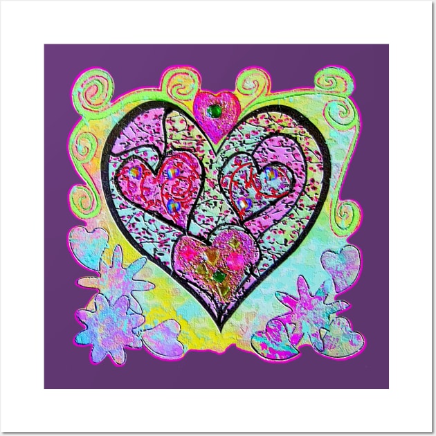 Heart of Love and Compassion Wall Art by Jan4insight TeeStore